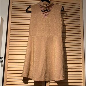 ✨Adam Levine gold/rose gold midi dress ✨
